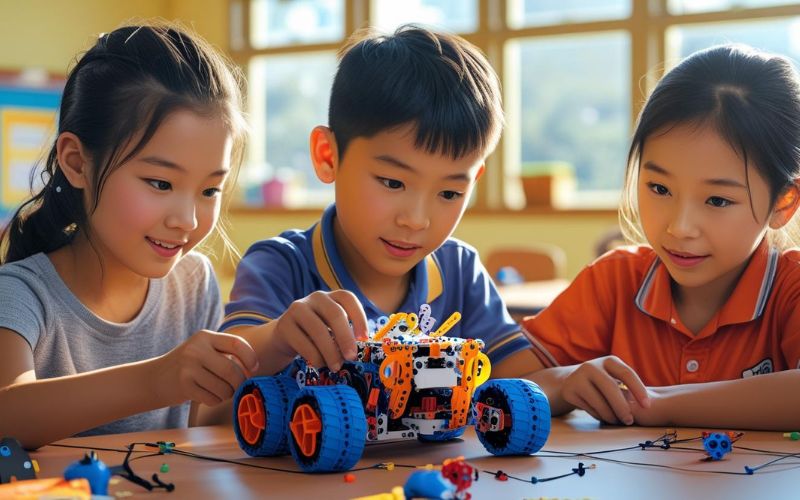 Mô hình STEM lớp 1 tại VNSEA được xây dựng dành riêng cho học sinh từ 6–7 tuổi