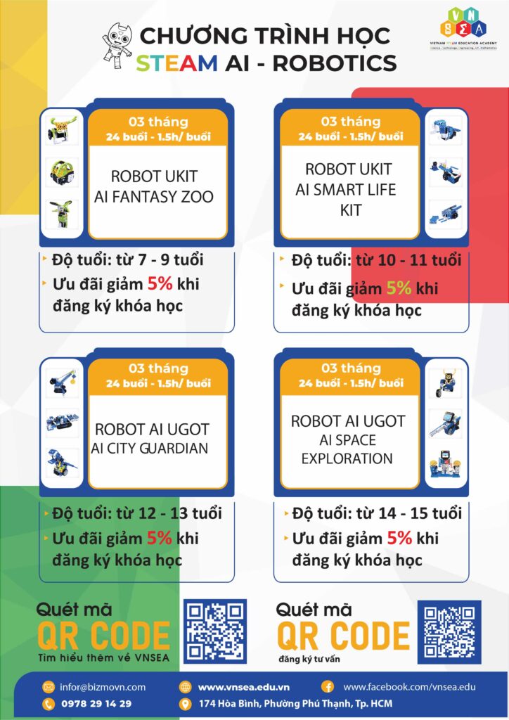 khóa học stem robotics AI